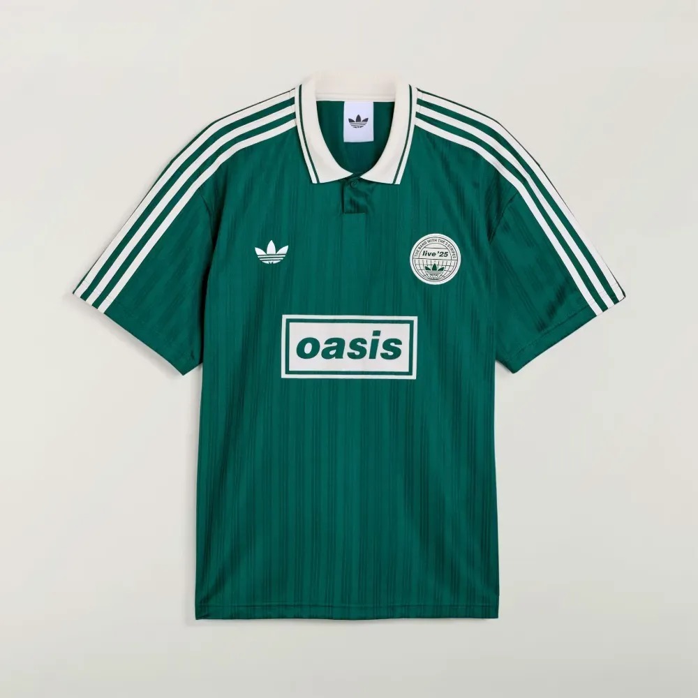 Oasis x adidas Camiseta Jersey Tour Jacquard Collegiate Green — XXG, Novo