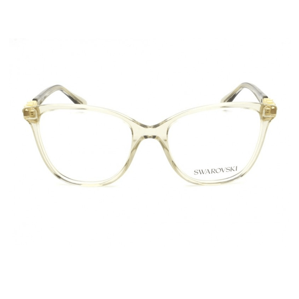 Armação para Óculos de Grau Feminina Swarovski SK2020 Nude e Marrom translúcido