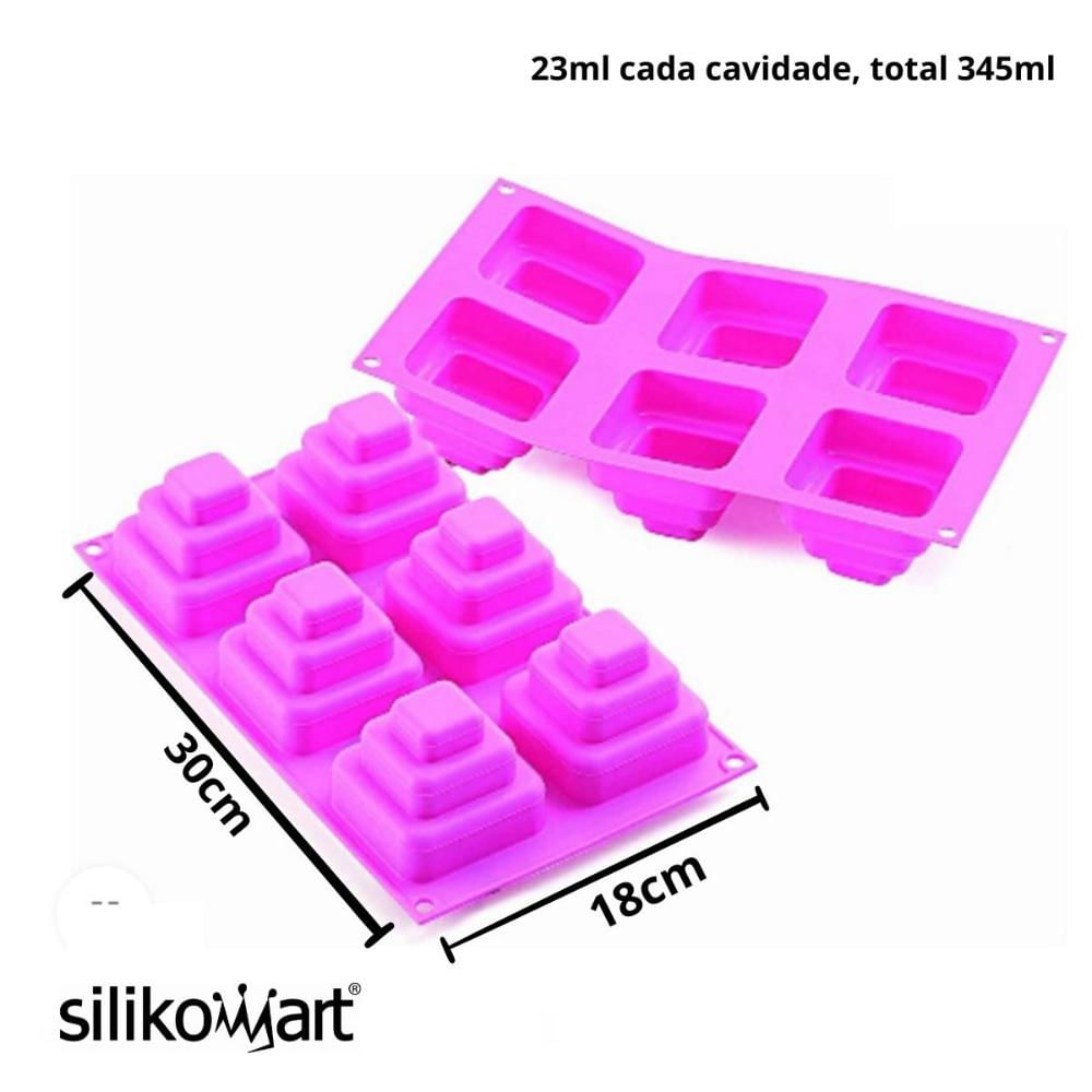 Foto 3 de Forma Silicone Bolinhos Doce 6 Moldes Sobremesa Silikomart