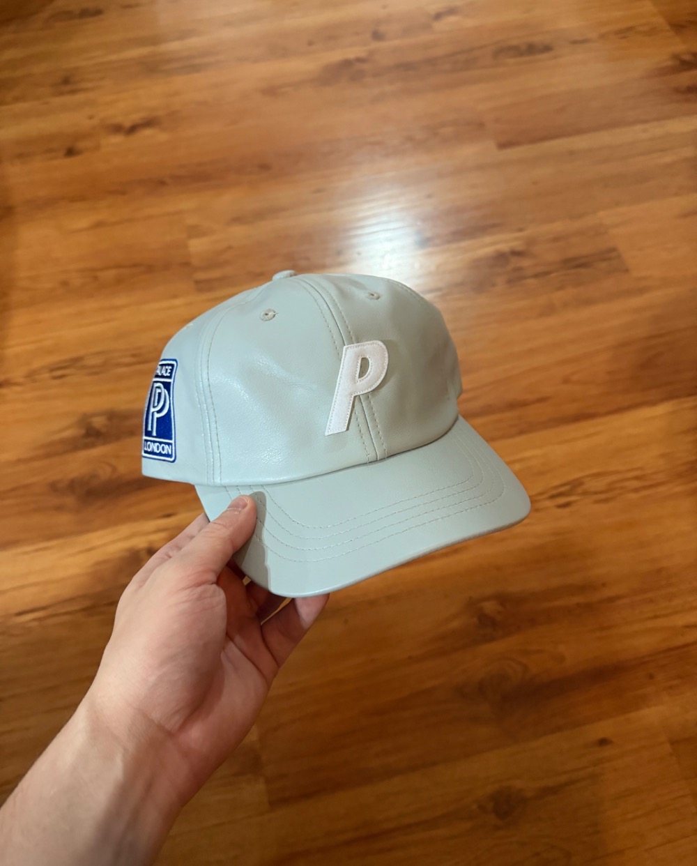 Boné Palace Faux Leather P 6-Panel Grey — Único, Novo