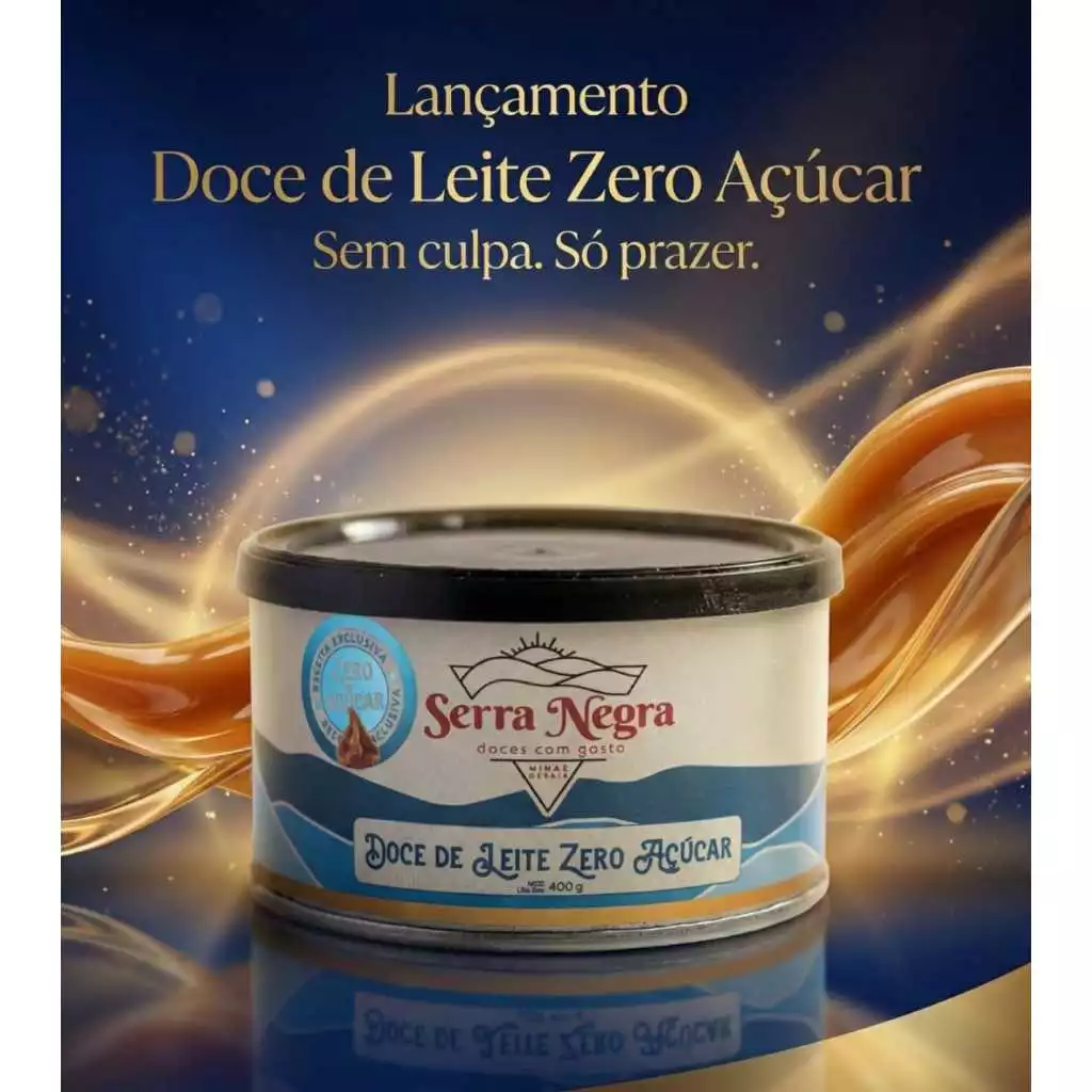 Doce de Leite Cremoso Zero Açúcar Serra Negra - 400g