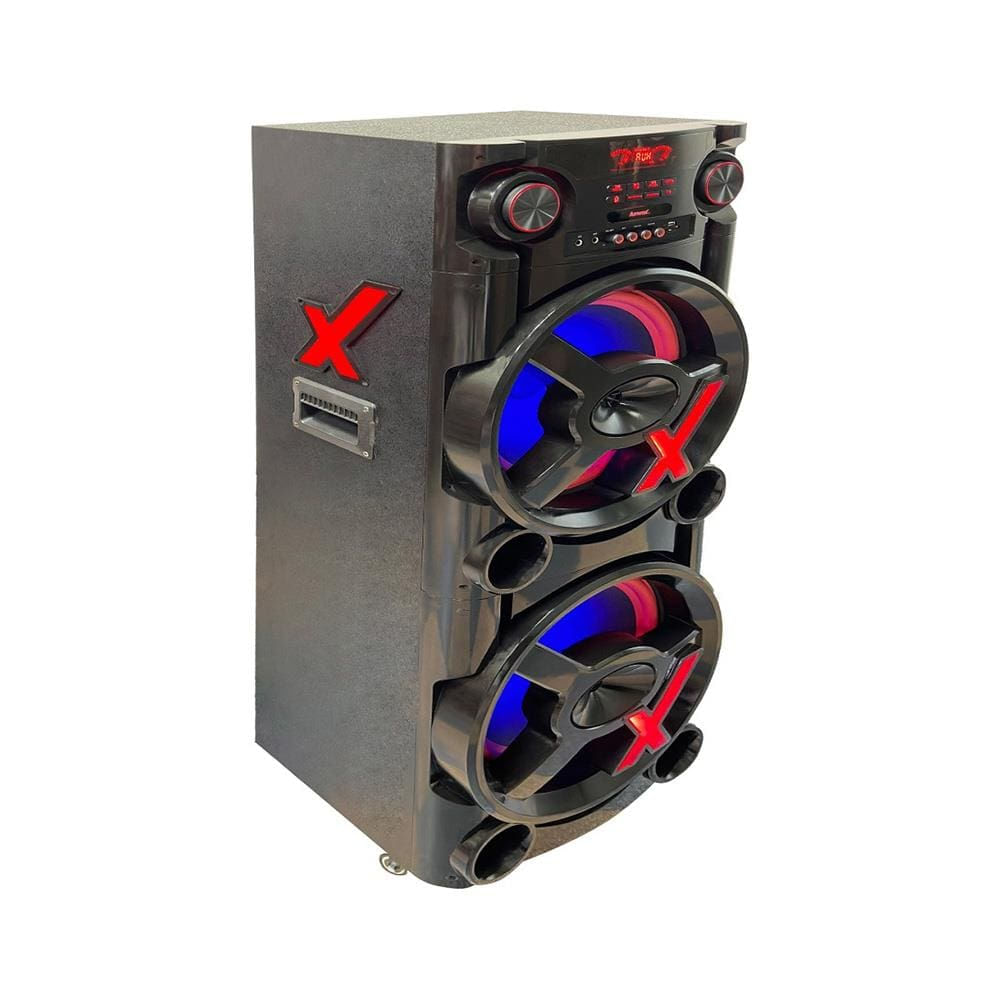 Torre de Som Amvox ACA2900 NEW X com Bluetooth, Entrada para Microfone, Alça de Transporte, Power X, Double Coil e Display em LED Bivolt - 2900W RMS