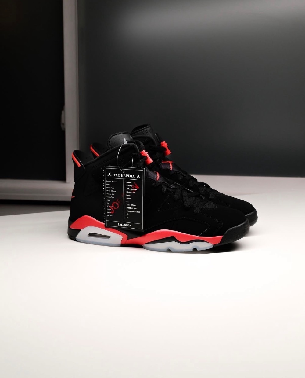 Air Jordan 6 Retro Infrared Salesman — 41, Novo