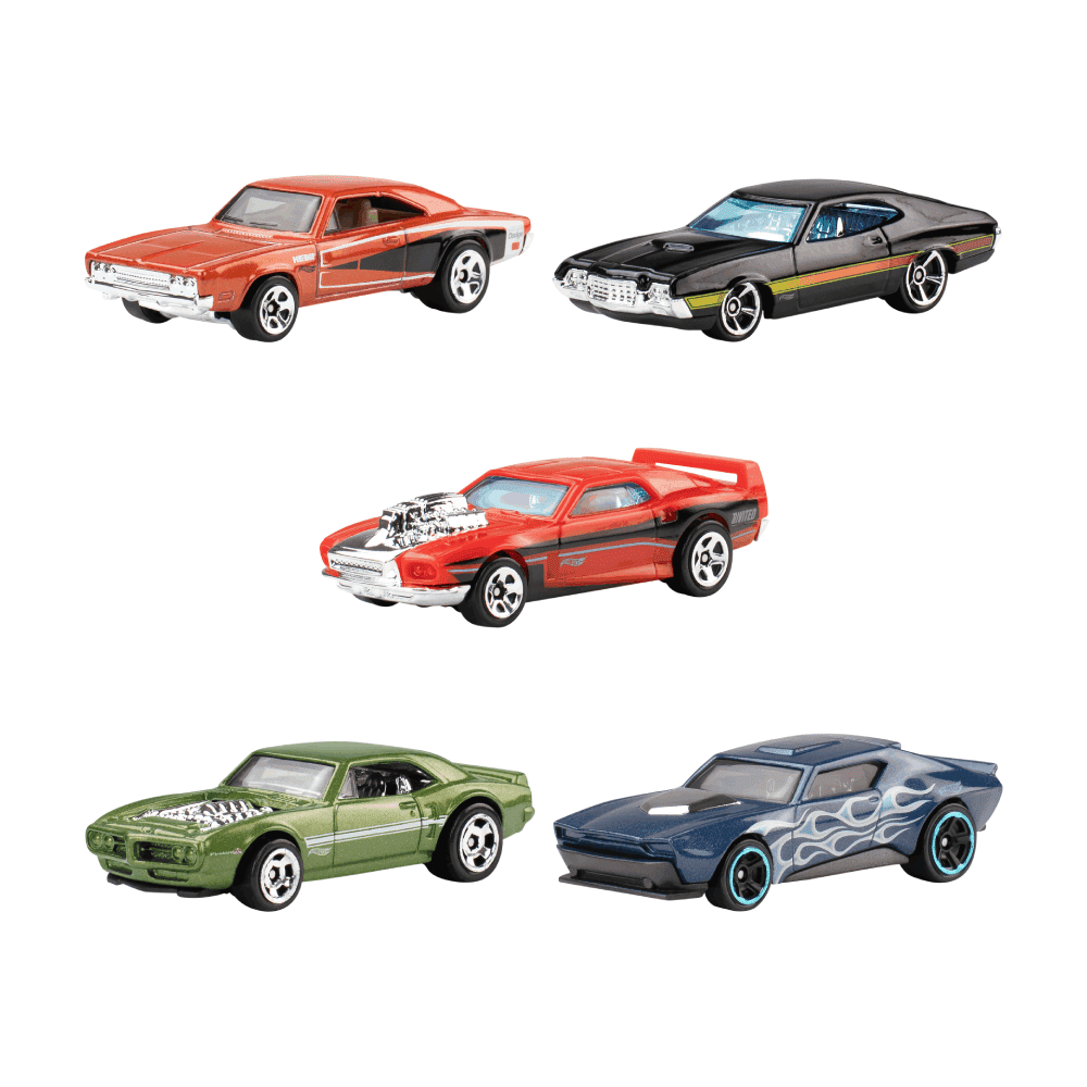 Hot Wheels Hw Torque Pacote com 5 Carrinhos - Mattel