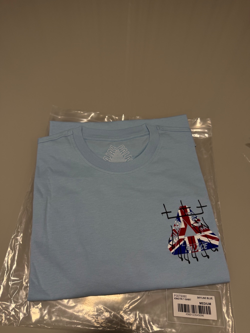 Camiseta Palace King Tri Skyline Blue — M, Novo