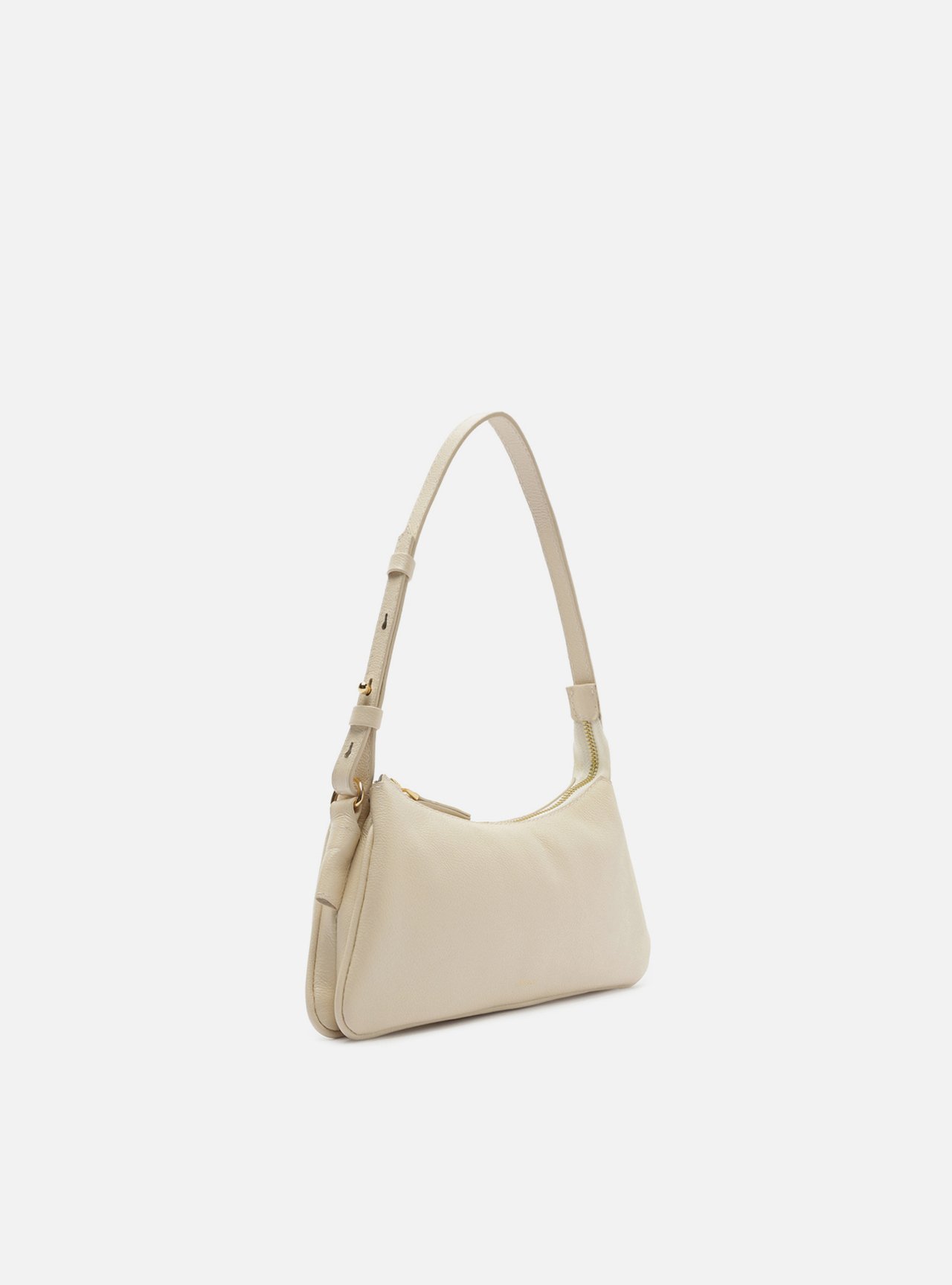 Foto 5 de Bolsa Shoulder Off White Couro Pequena