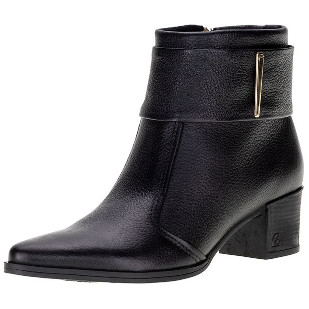 Bota Feminina Cano Baixo Pegada - 280501 PRETO 38