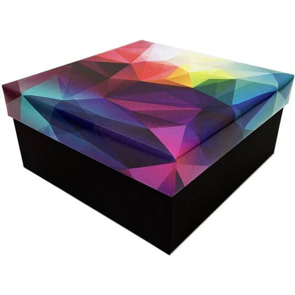 Caixa para presente 19x19x9 geometric P Kawagraf CX 1 UN