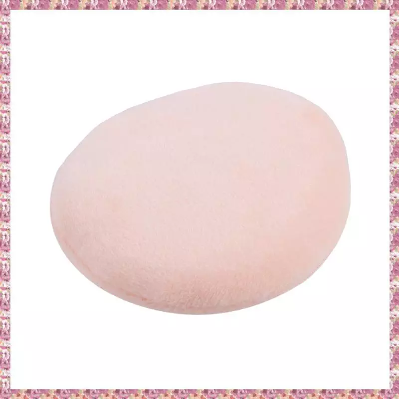 (Zsqa) Puff De Pó De Maquiagem Facial Redondo Branco Bege Cosmético Feminino