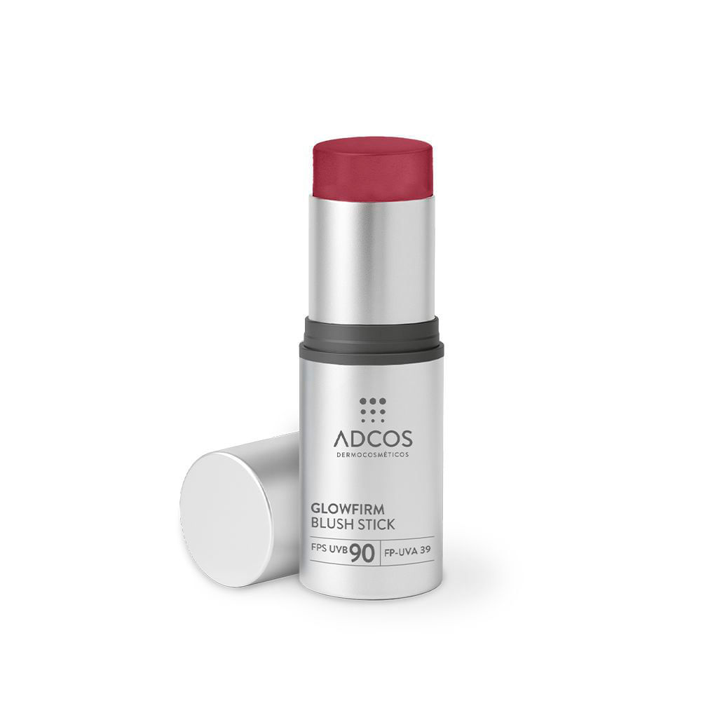 GlowFirm Blush Stick Adcos FPS90 Cor Coral Rose 6g