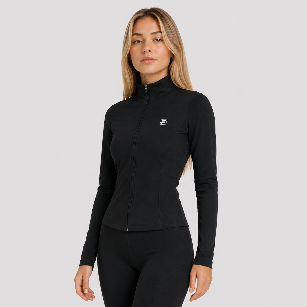Jaqueta Fila Malha Life Feminina Preta