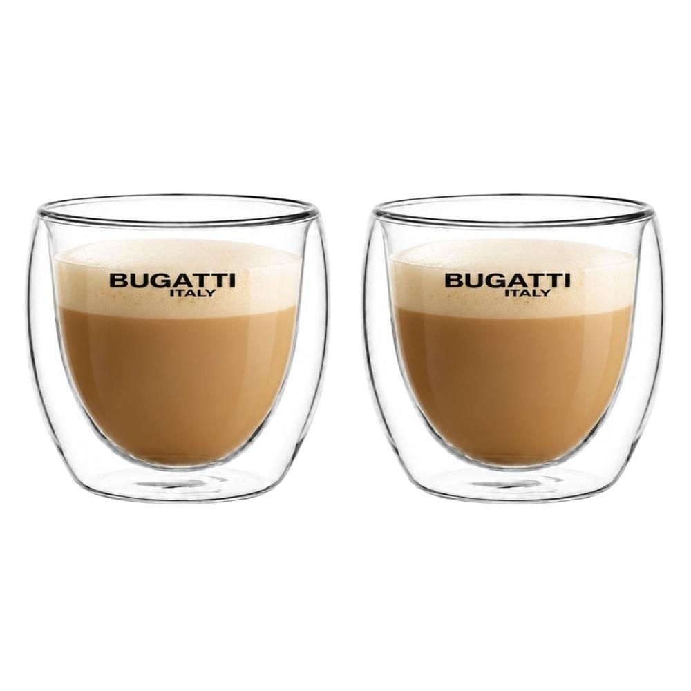 Jogo 2 Copos Suco Café Chá Capuccino 250ml Italiano Bugatti