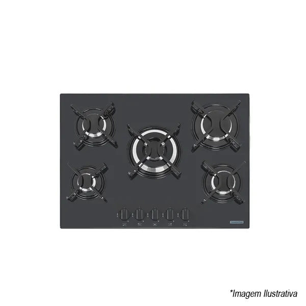 COOKTOP GAS GLASS PR PENTA 5GGTRI70 - TRAMONTINA