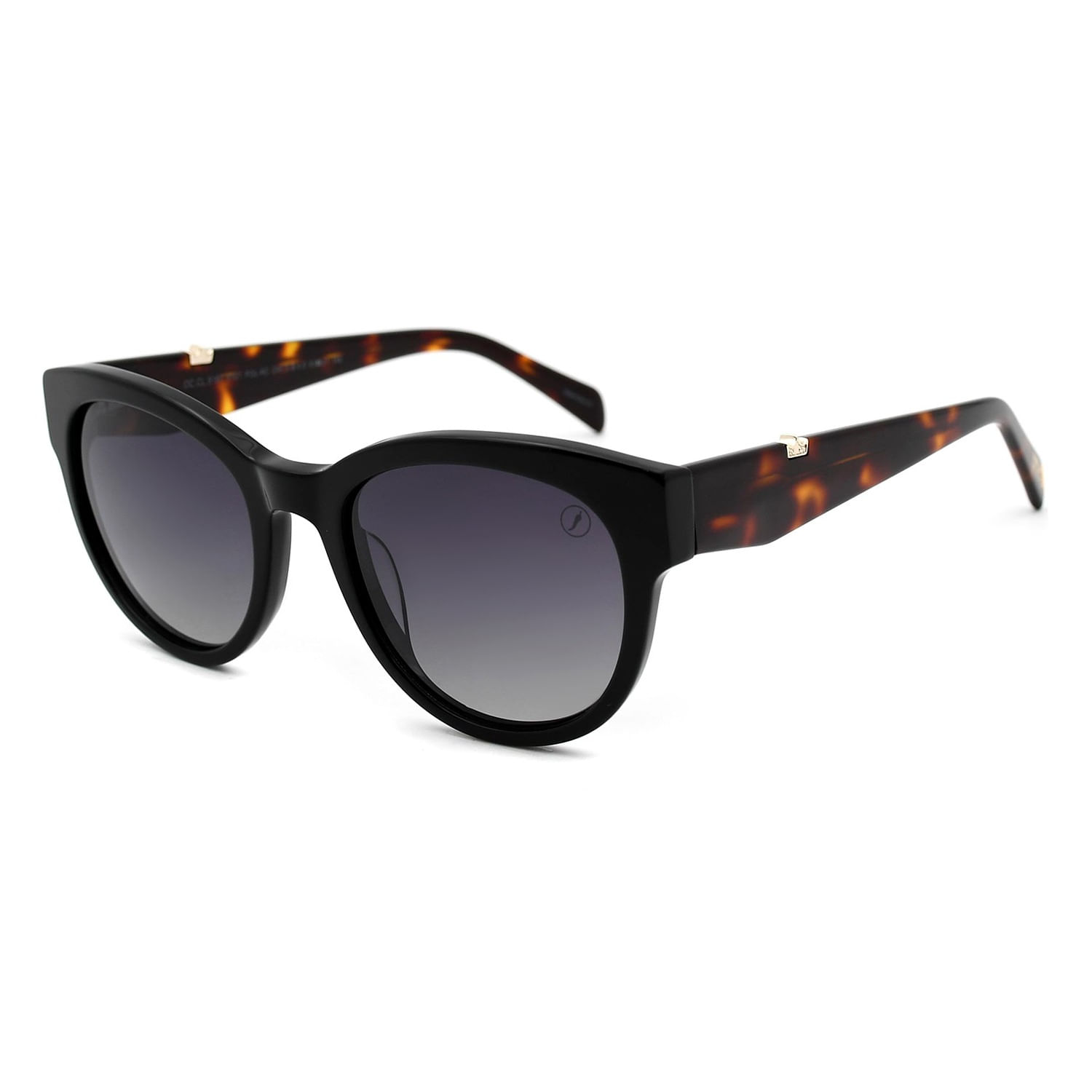 Óculos de Sol Feminino Marília Mendonça Redondo Polarizado Preto OC.CL.5187.0101 M