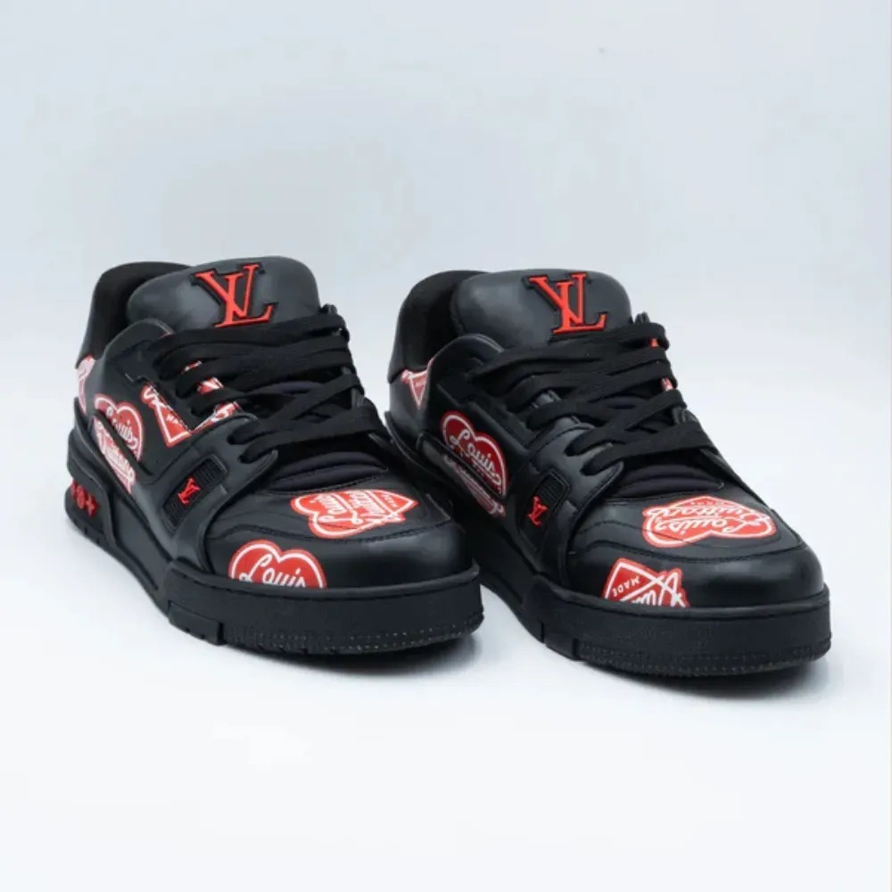 Nigo x Louis Vuitton LV Trainer Black — 41, Novo