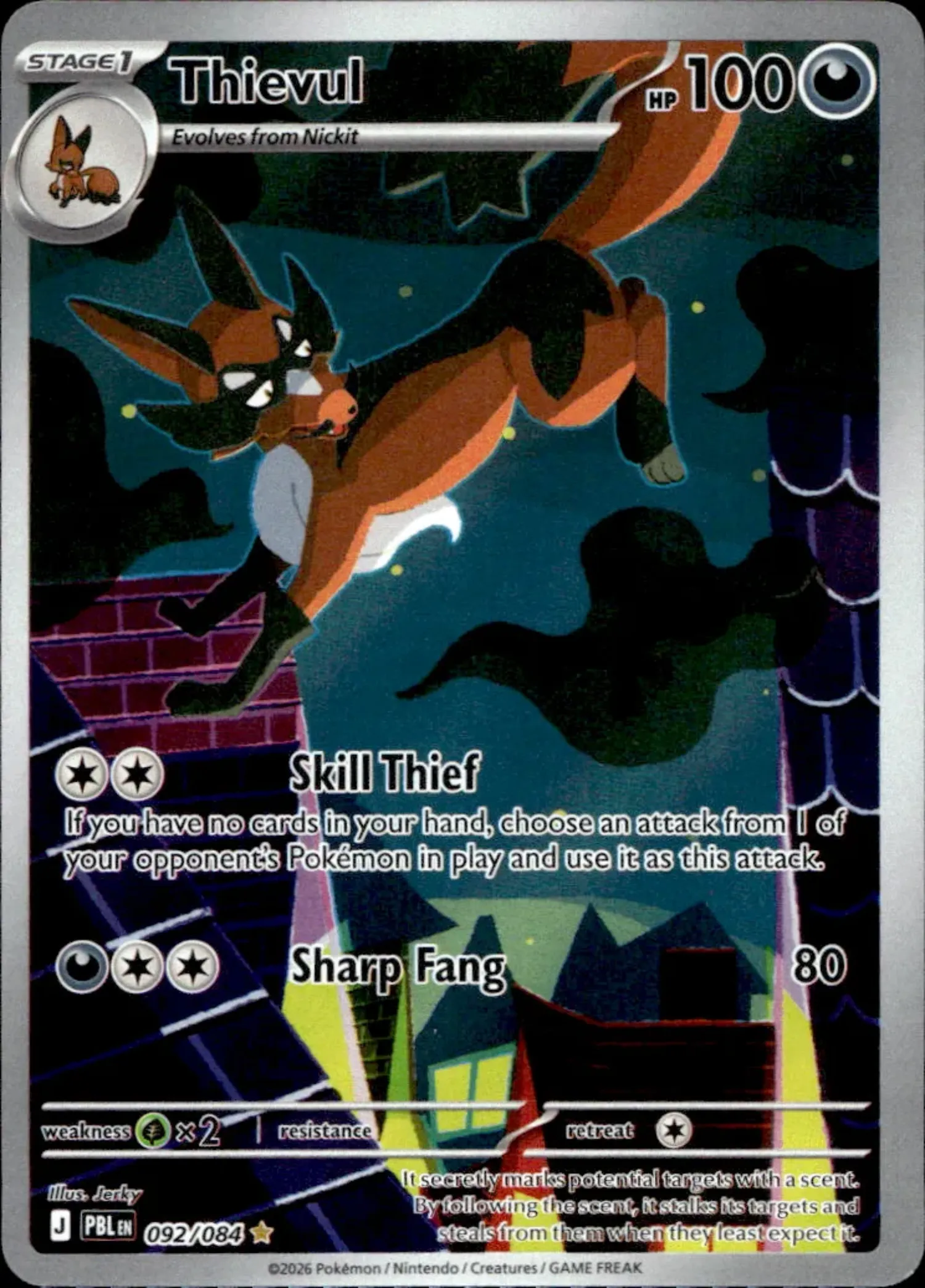 Thievul (92/84) Escuridão Absoluta Pokémon TCG — Near Mint, Novo