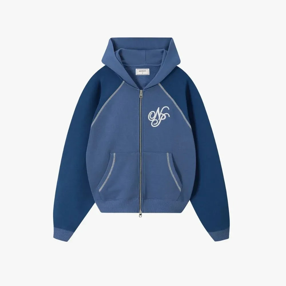 Moletom Nude Project Team Zip-Up Navy — PP / P / M / G / XG, Novo