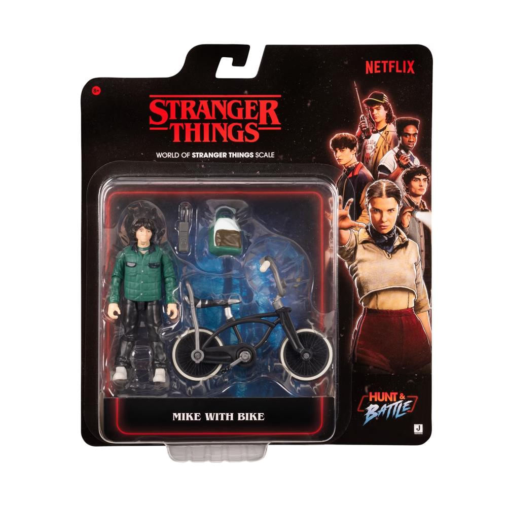 Foto 2 de Boneco Action Figure Stranger Things 10cm Mike com Bike