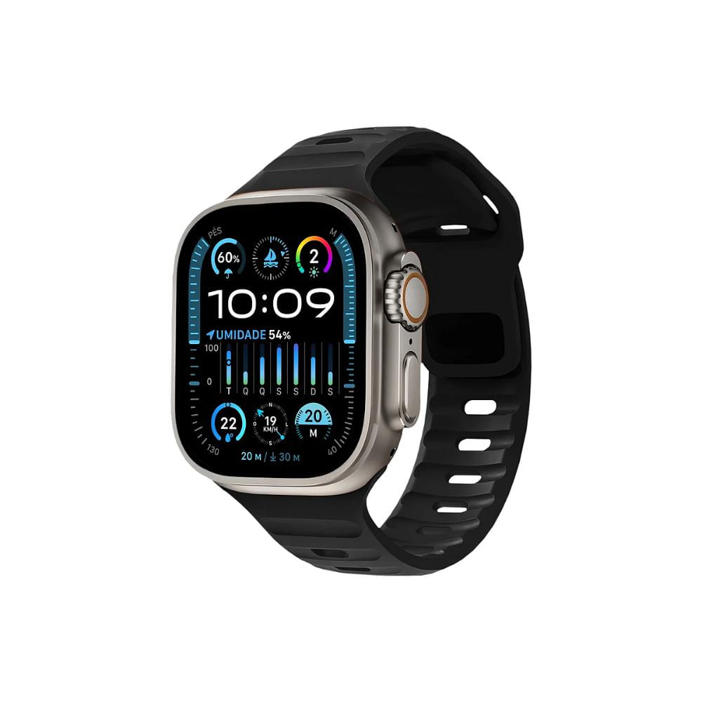 Pulseira Para Apple Watch 42 / 44 / 45 / 49MM Victus - Preta - Gshield