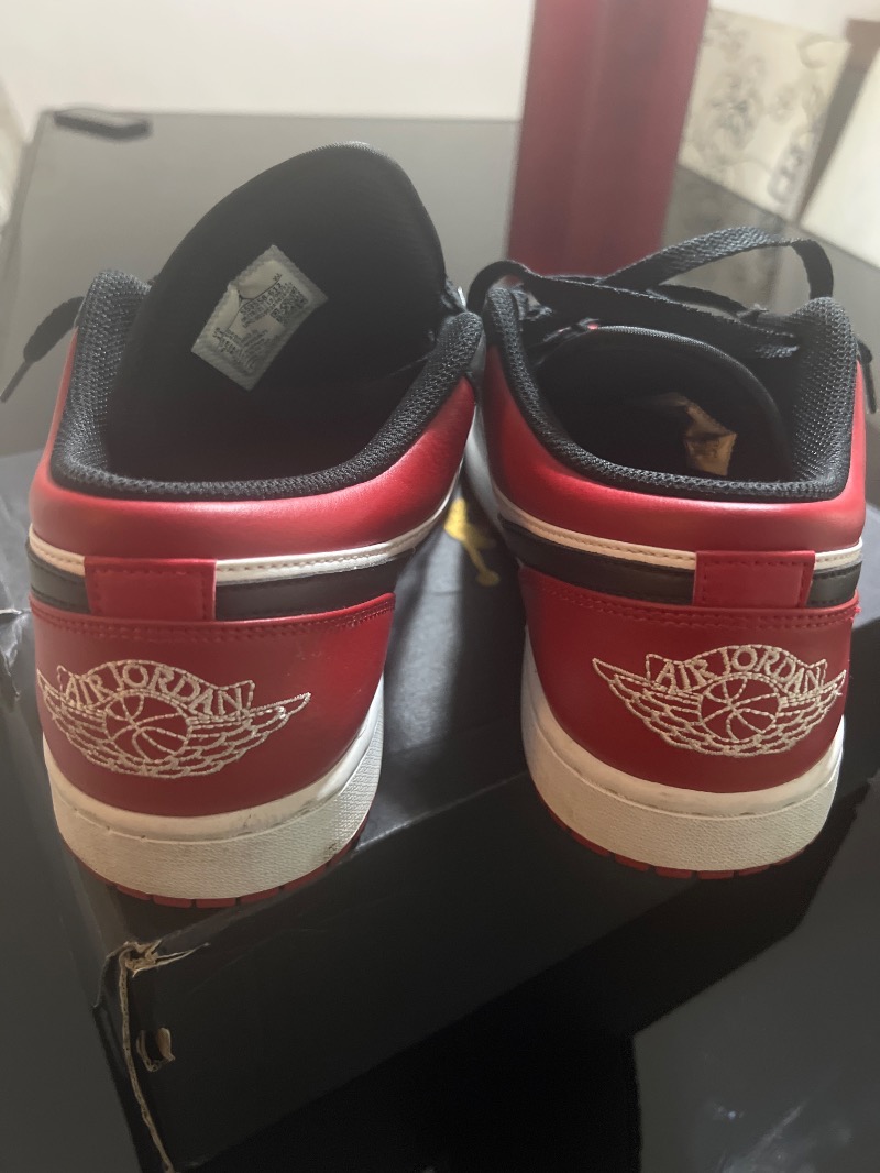 Foto 5 de Air Jordan 1 Low Bred Toe Gym Red — 43, Usado