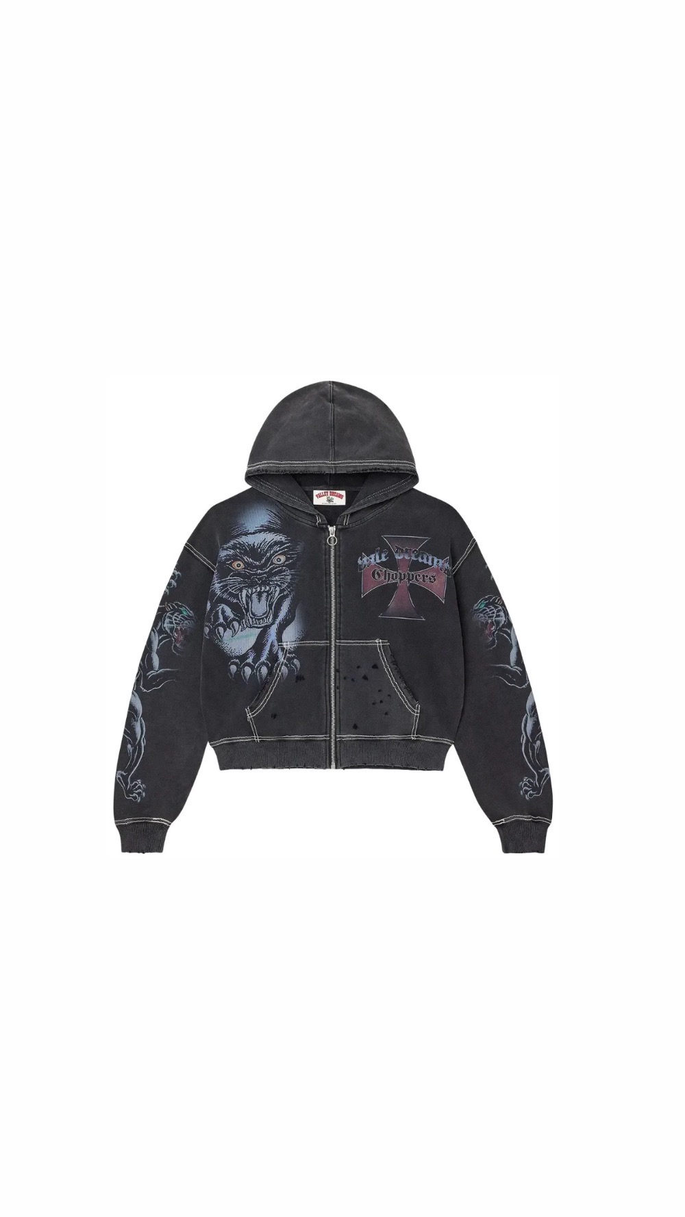 Moletom Vale Lives Forever Hardy Boyz Zip Up Black — XXG, Novo