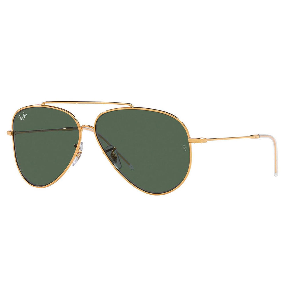 Óculos de Sol Unissex Ray-Ban Aviador RBR0101S 001 Cor Dourado