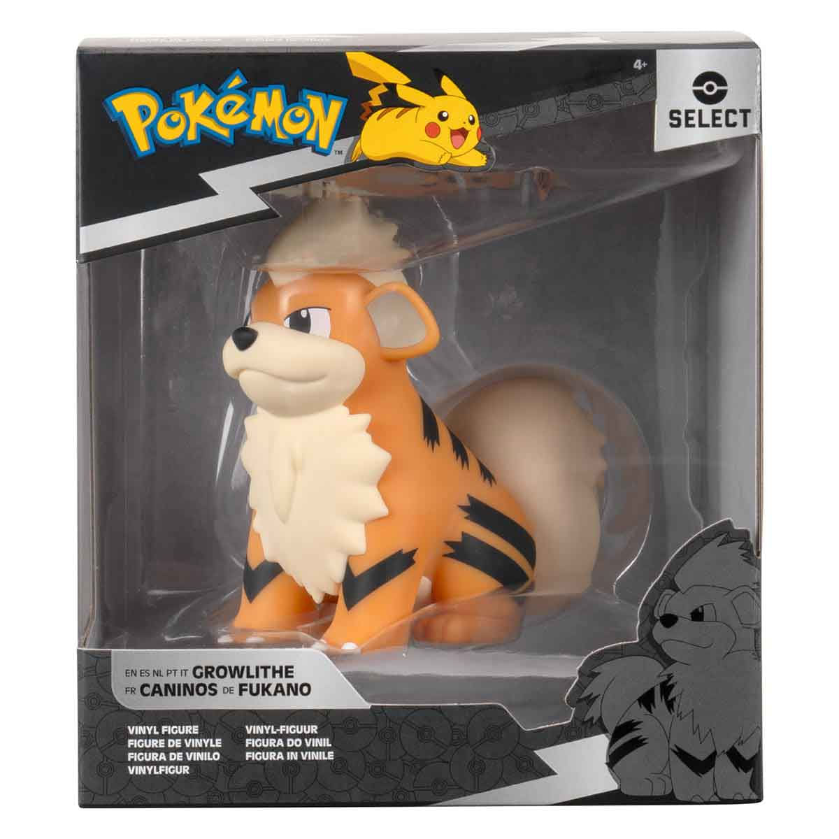 Boneco Growlithe De Vinil 10Cm - Pokémon