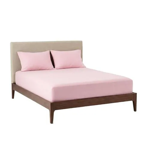 Jogo de Cama King Algodão Macio Rosa