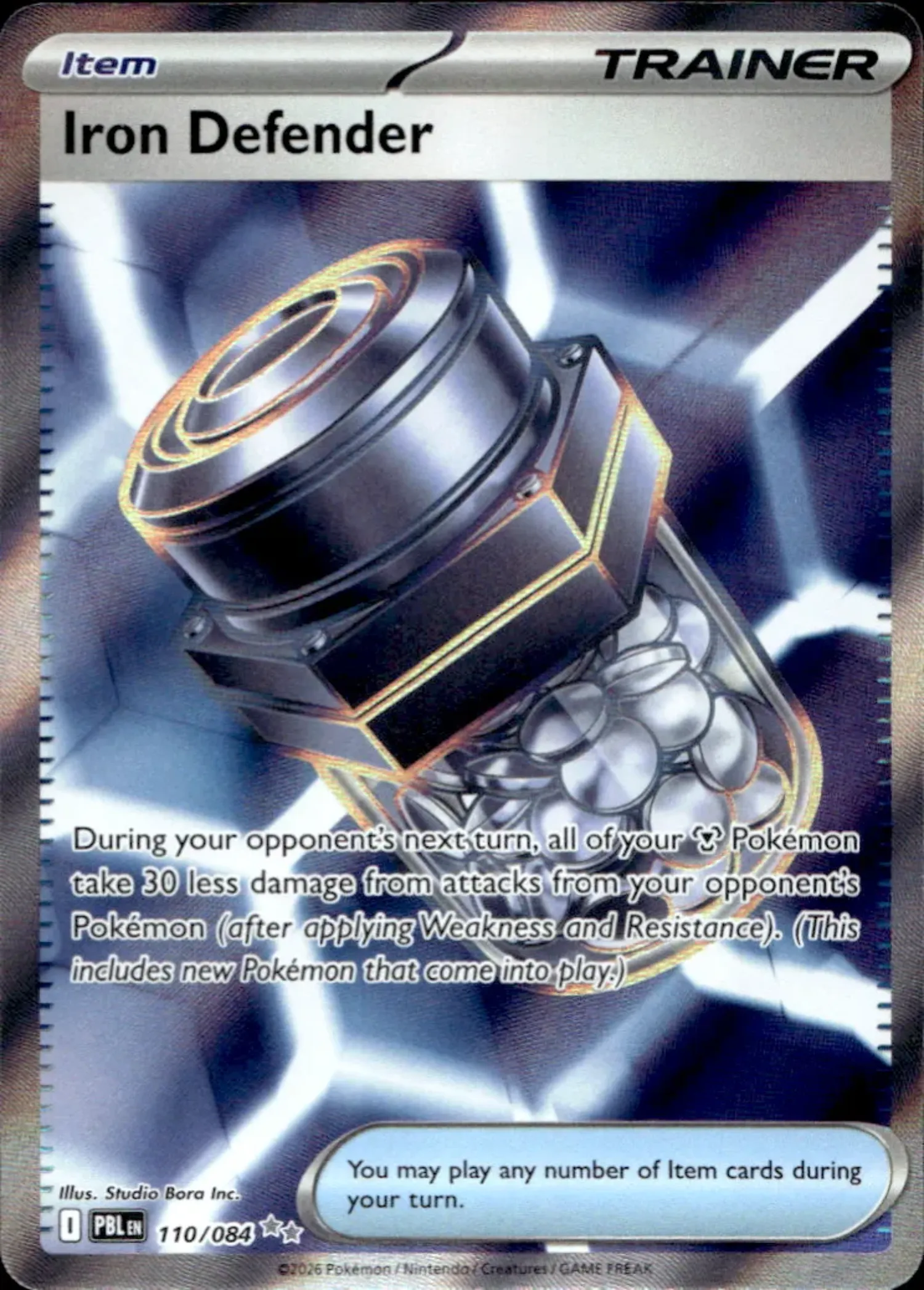 Defensor Férreo (110/84) Escuridão Absoluta Pokémon TCG — Near Mint, Novo