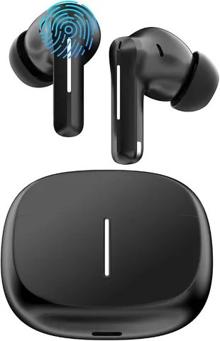Fones Bluetooth 5.3 com ANC, até 42 h de bateria e graves profundos