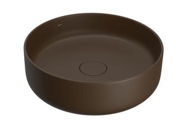 Cuba Redonda de Apoio 40cm Marrom Fosco Deca