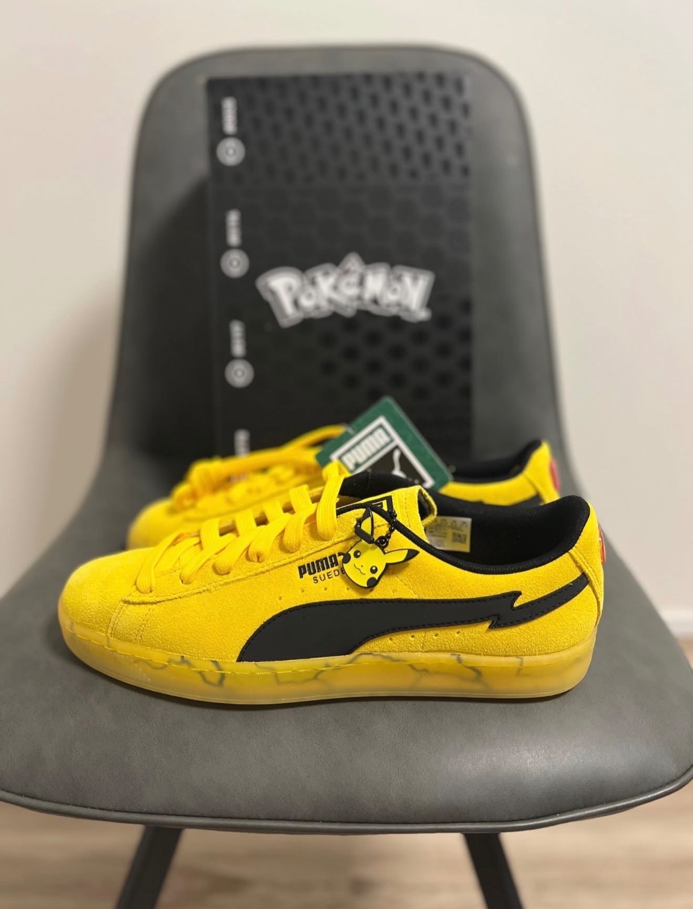 Pokémon x Puma Suede Pikachu Yellow — 37, Novo