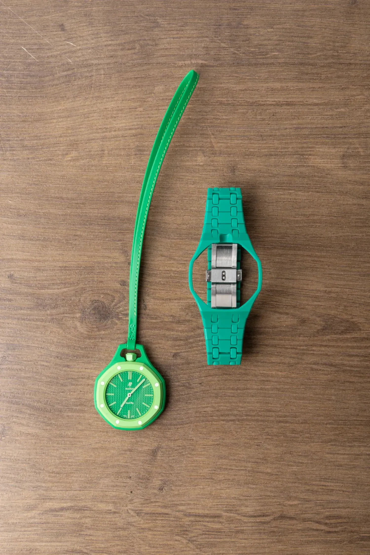 Audemars Piguet x Swatch Relógio Royal Pop GREEN EIGHT 40 mm — Único, Novo