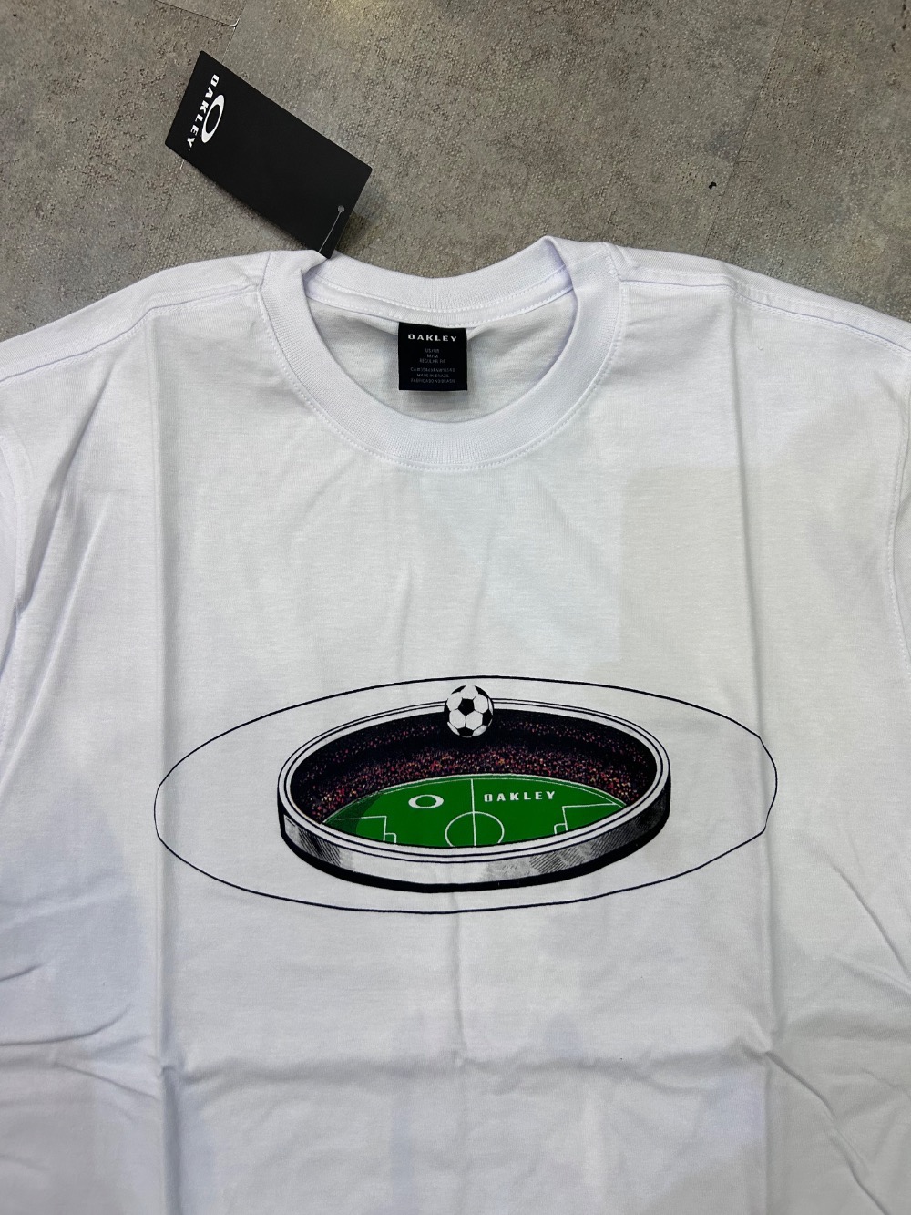 Camiseta Oakley World Cup Stadium White — M, Novo
