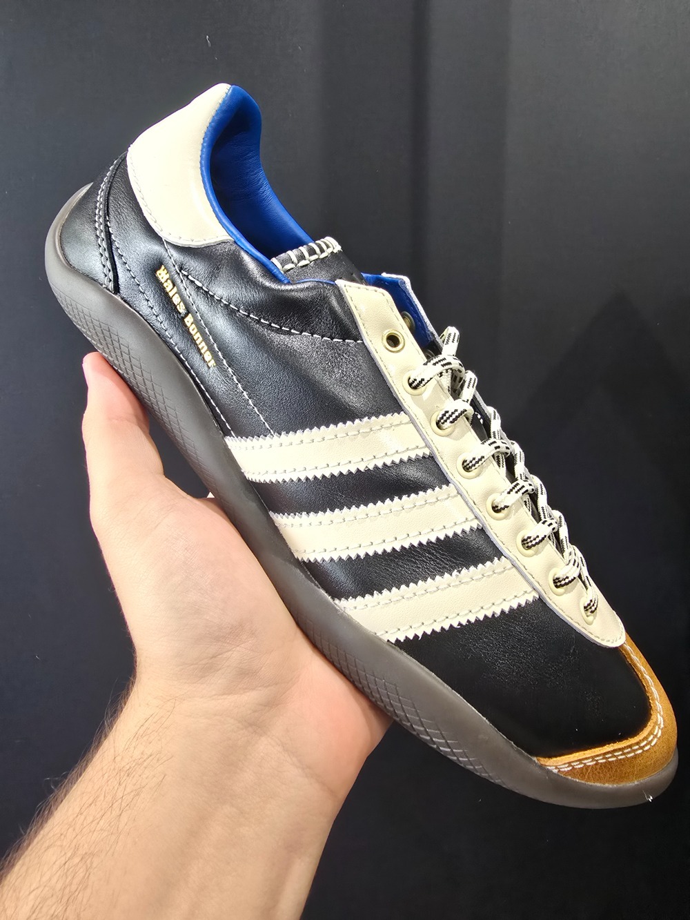 Wales Bonner x adidas Karintha OG Core Black Wonder White Lush Blue — 36 / 37 / 38 / 39.5 / 42 / 43, Novo