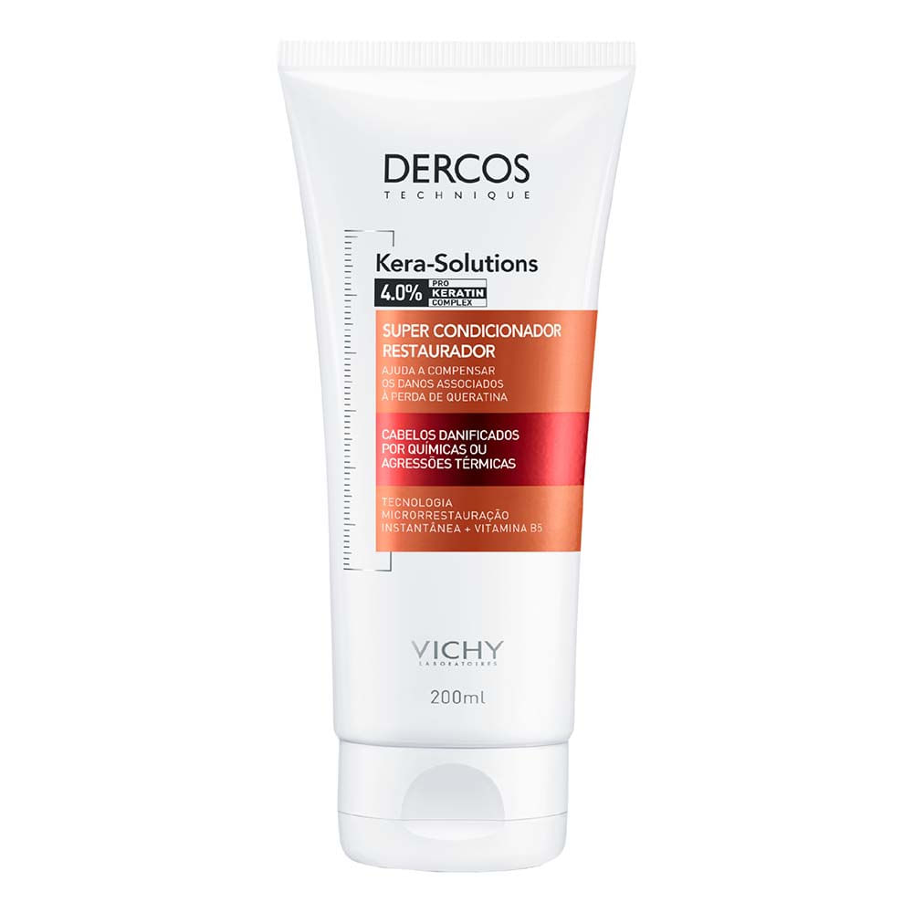 Vichy Dercos Kera Solutions Condicionador para Reparação de Cabelos Danificados — 200ml