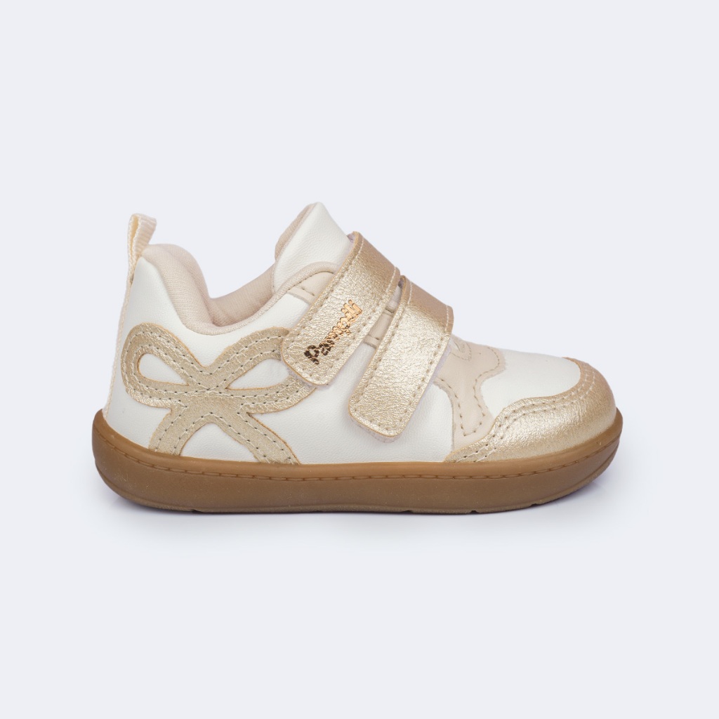 Tênis Infantil Barefoot para Meninas com Laço Pampili