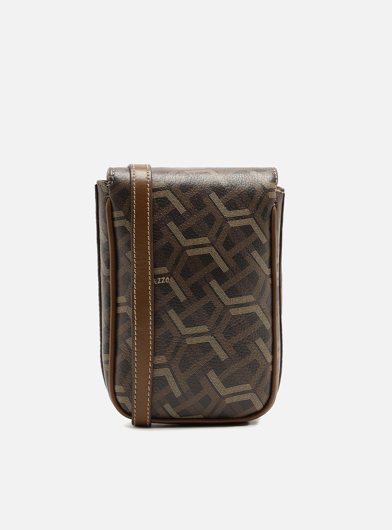 Foto 3 de Bolsa Porta Celular Multineutra Couro Pequena Monograma
