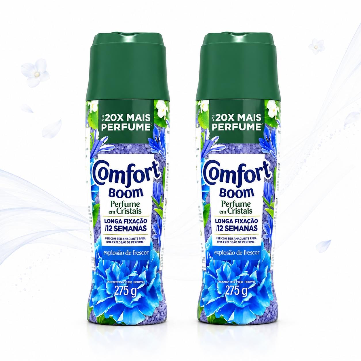 Comfort Amaciante Boom Azul Frescor, 275g 02 unidades