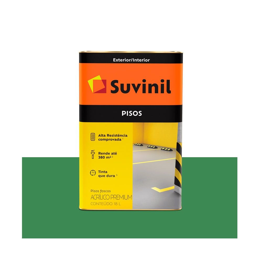 Tinta para Piso Verde Fosco 18l Suvinil