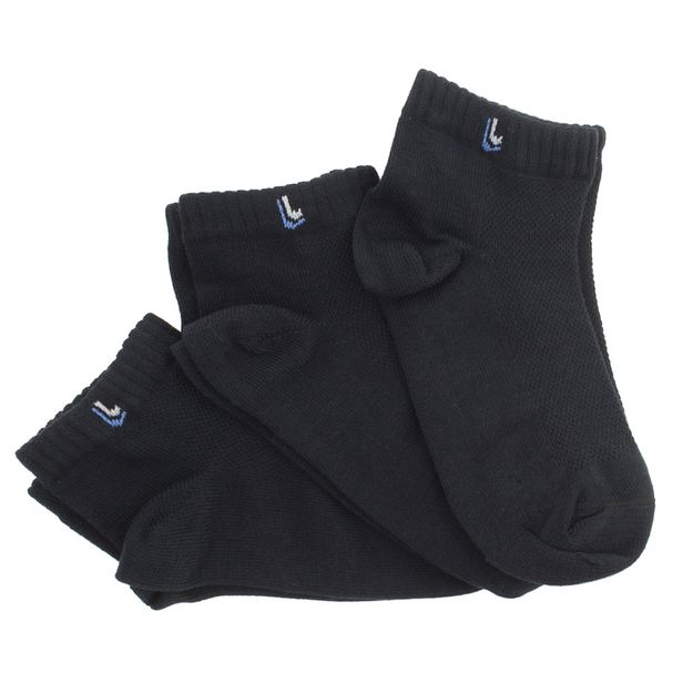 Kit com 3 Pares de Meias Sortidas Lupo - 03225 PRETO 41/44