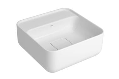 Cuba Quadrada de Apoio 30cm com Deck Branco Deca