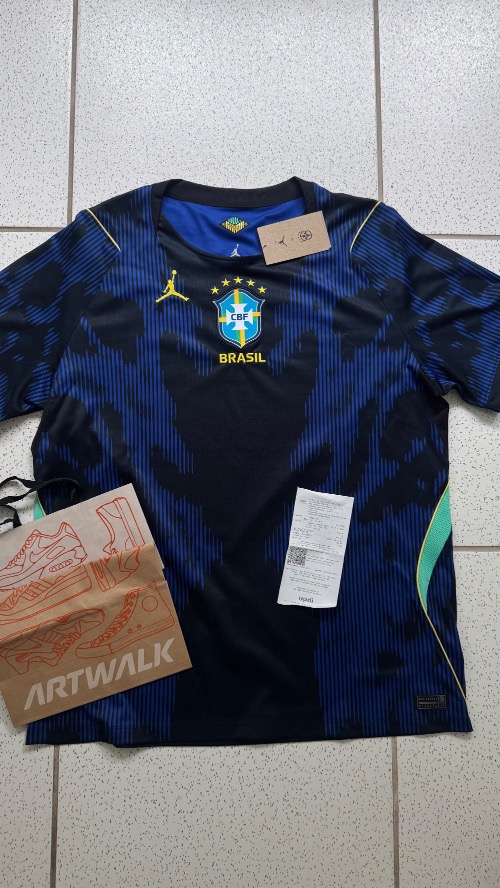 Camiseta Air Jordan II Brasil Torcedor Pro 2026/27 Blue — XG, Novo