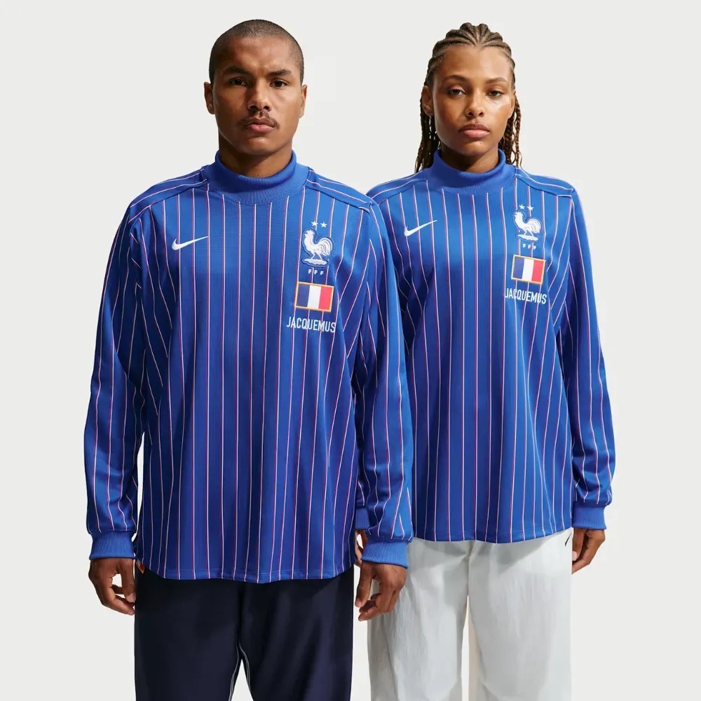 France x Jacquemus x Nike Camiseta Long Sleeve Goleiro Blue — M, Novo