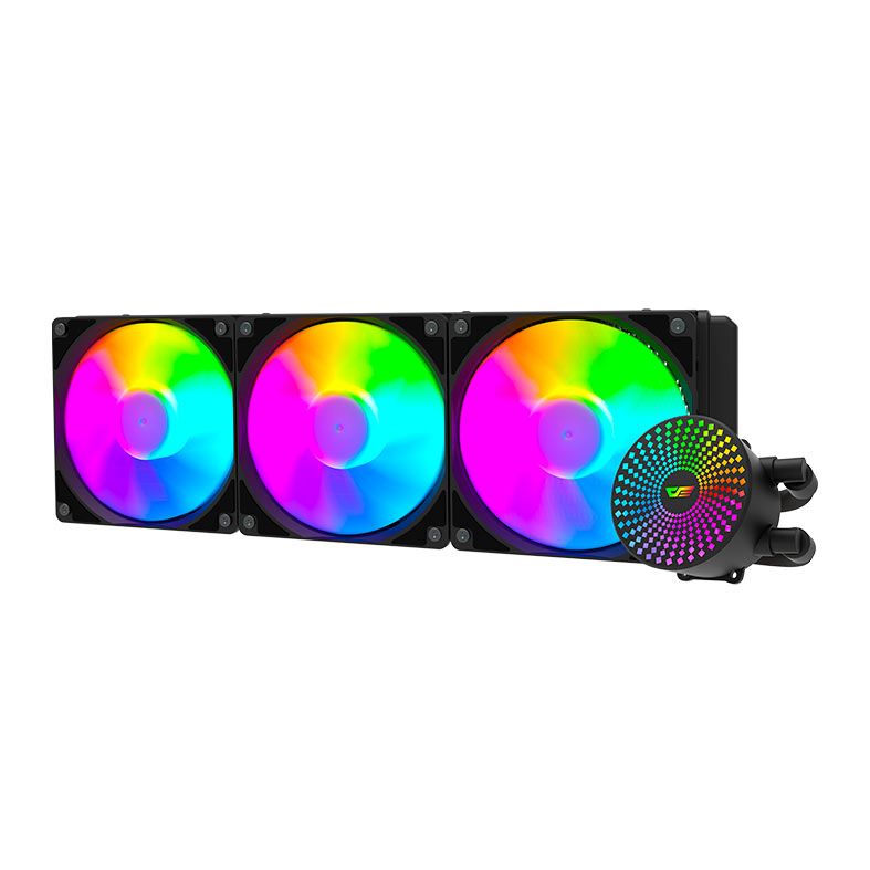 Water Cooler Aigo Darkflash Radiant DC360, ARGB, 360mm, Preto, DC360BK