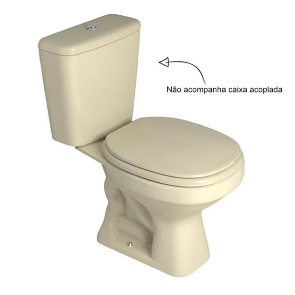 P.750.37 BACIA P/ CAIXA ACOPLADA ASPEN CREME DECA