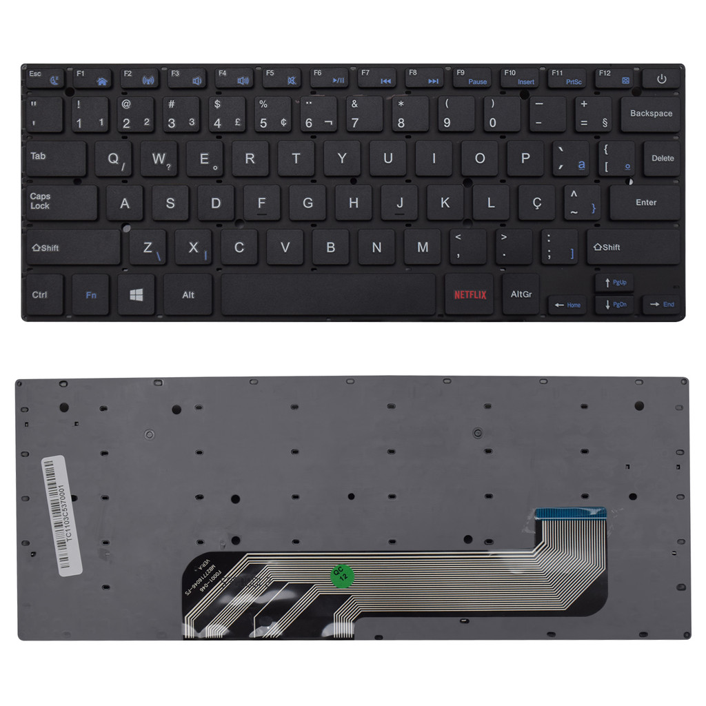 Teclado para Notebook compatível com Multilaser Legacy Book PC310 ABNT2
