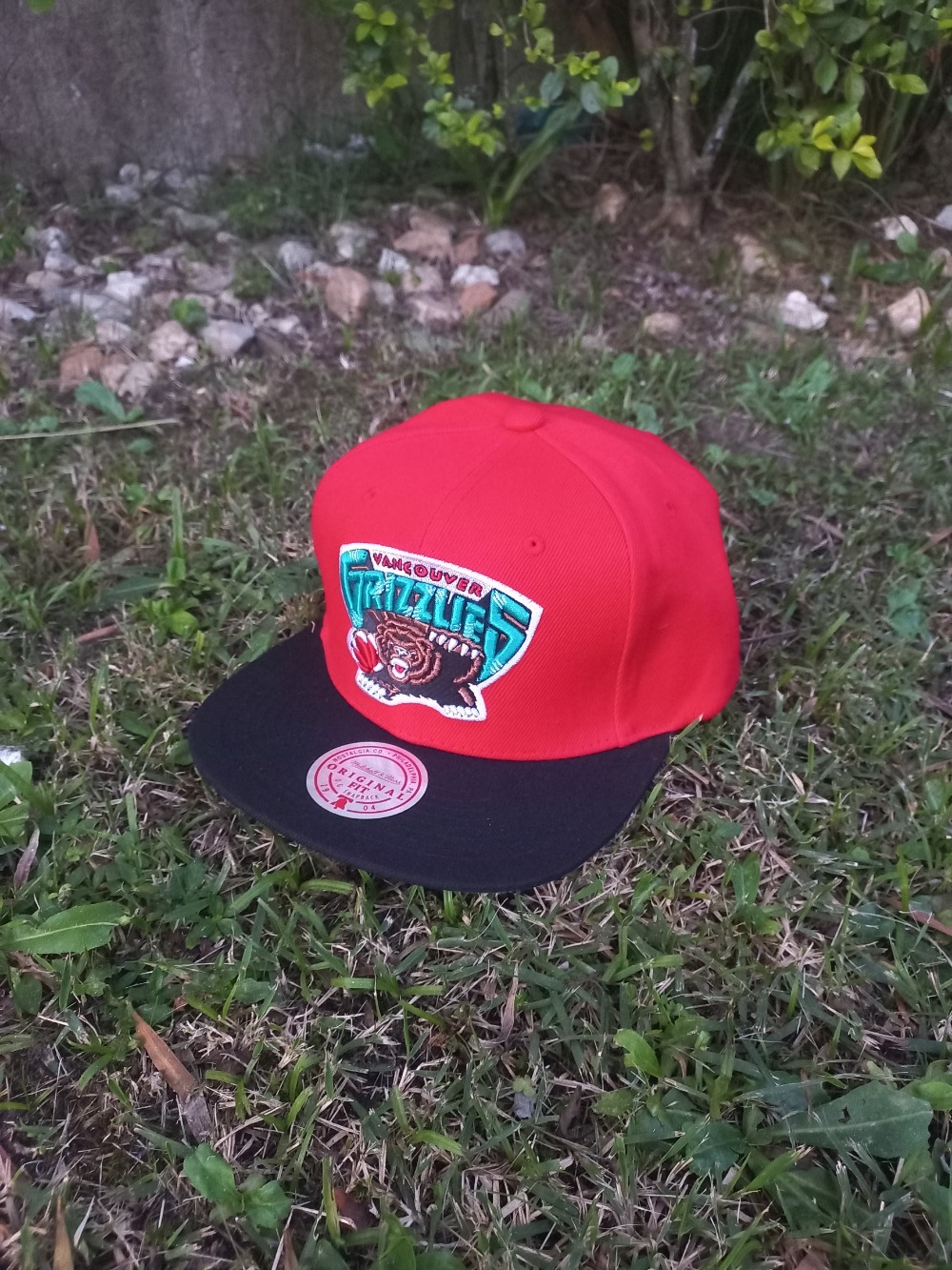 Boné Mitchell & Ness NBA Core Basic Vancouver Grizz Red Black — Único, Novo