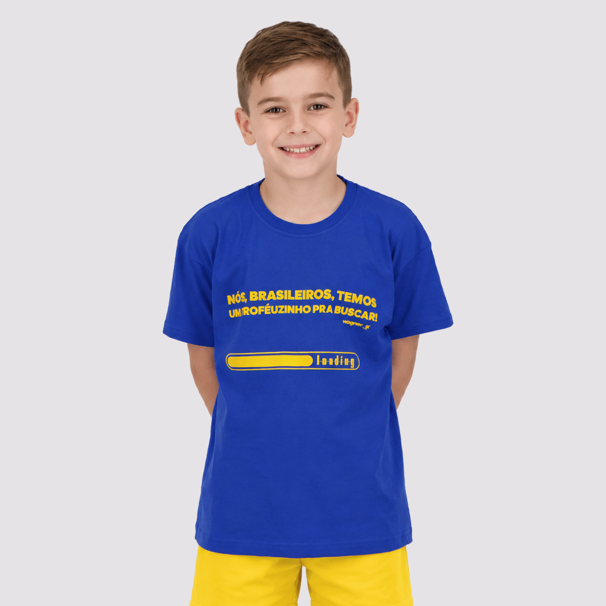 Camisa Brasil Trofeuzinho Azul Infantil