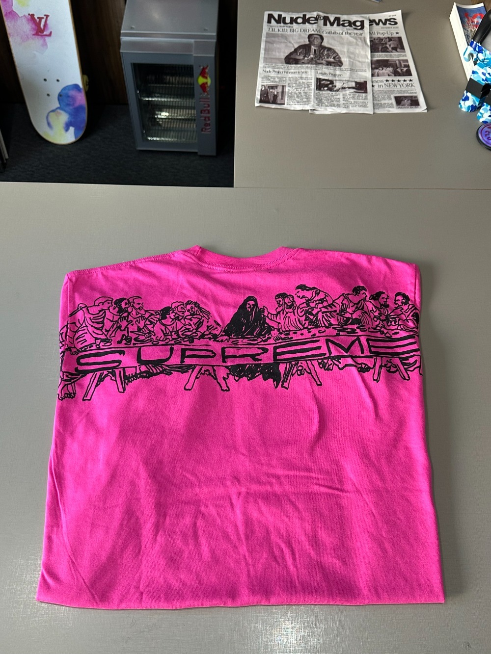 Camiseta Supreme Supper Pink SS26-W18 — P, Novo